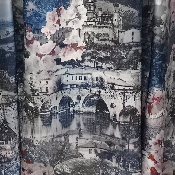 PHASE 8 PLEATED FLARED SKIRT WITH ICONIC PRINT UK SIZE 12 BRITISH BRAND - Picture 7 of 7